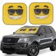 thumbnail image 1 of Balery Smiling With Sunglasses Parasol para parabrisas de coche de 2 piezas | Parasol plegable para parabrisas delantero de coche para la mayoría de sedanes-Large, 1 of 6