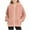 Pink, variant on cocolona Girls Full Zip Hoodie Children's Solid Color Long Sleeve Corduroy Oversized Hooded Sweatshirts Fall Winter Casual Jacket 4-15 Years