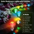 thumbnail image 6 of SHANJIA LED Mushroom Solar String Lights,Outdoor Waterproof Garden Lights 8 Lighting Modes Outside Decoration for Pathway Landscape Yard Easter Pathway Xmas, 6 of 9