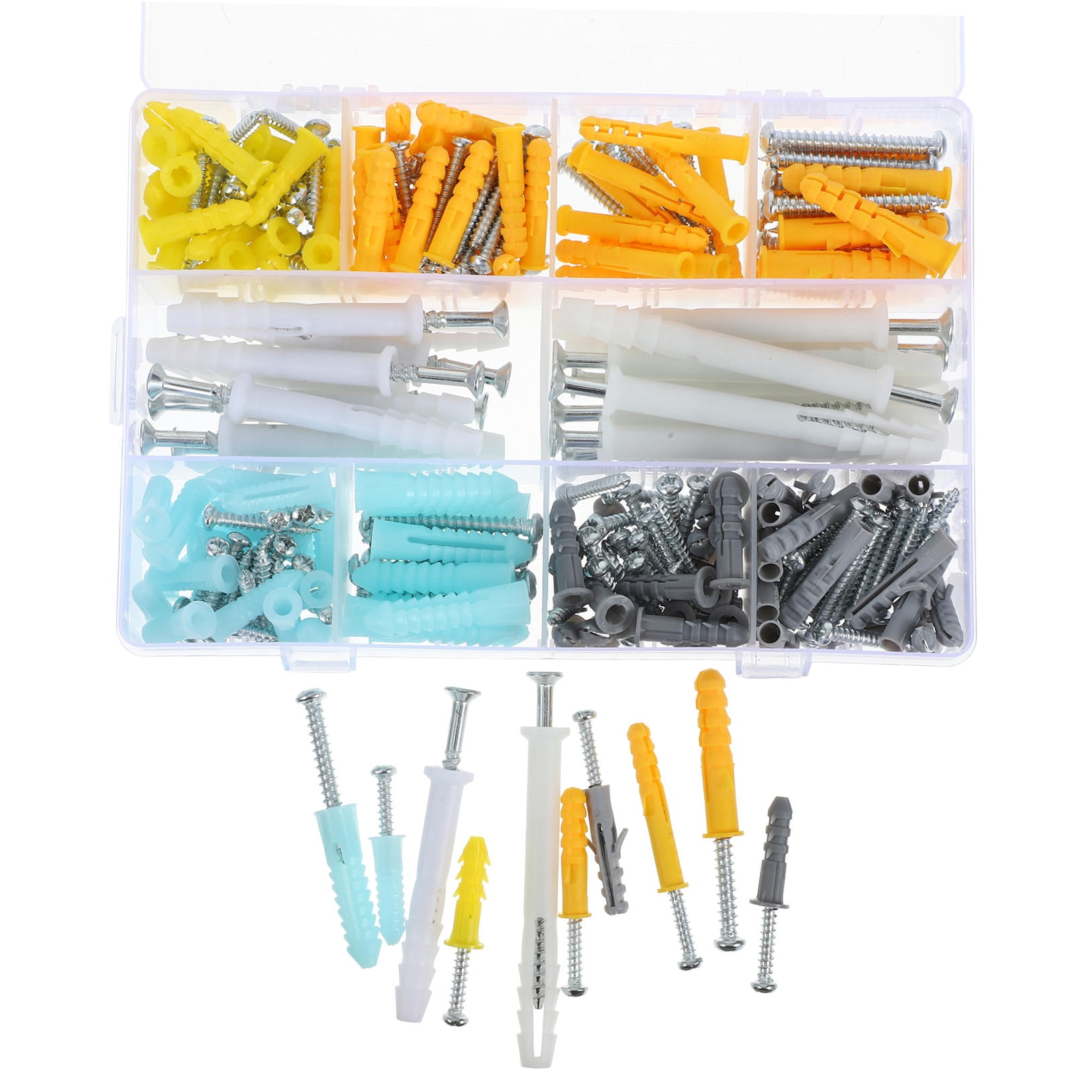 UPKOCH 1Set Versatile Drywall Anchor Kit with Screws Multi Color Easy Installation