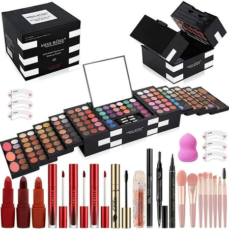 Miss Rose 142 Colors Makeup Kits,All in One Makeup Sets for Women,Makeup Gift Set for Teenage Girl