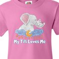 thumbnail image 4 of Inktastic My Titi Loves Me Cute Elephants Clouds Moon and Stars Youth T-Shirt, 4 of 5
