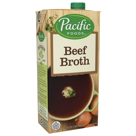 Pacific Foods Broth Beef 32 fl oz Pack of 2
