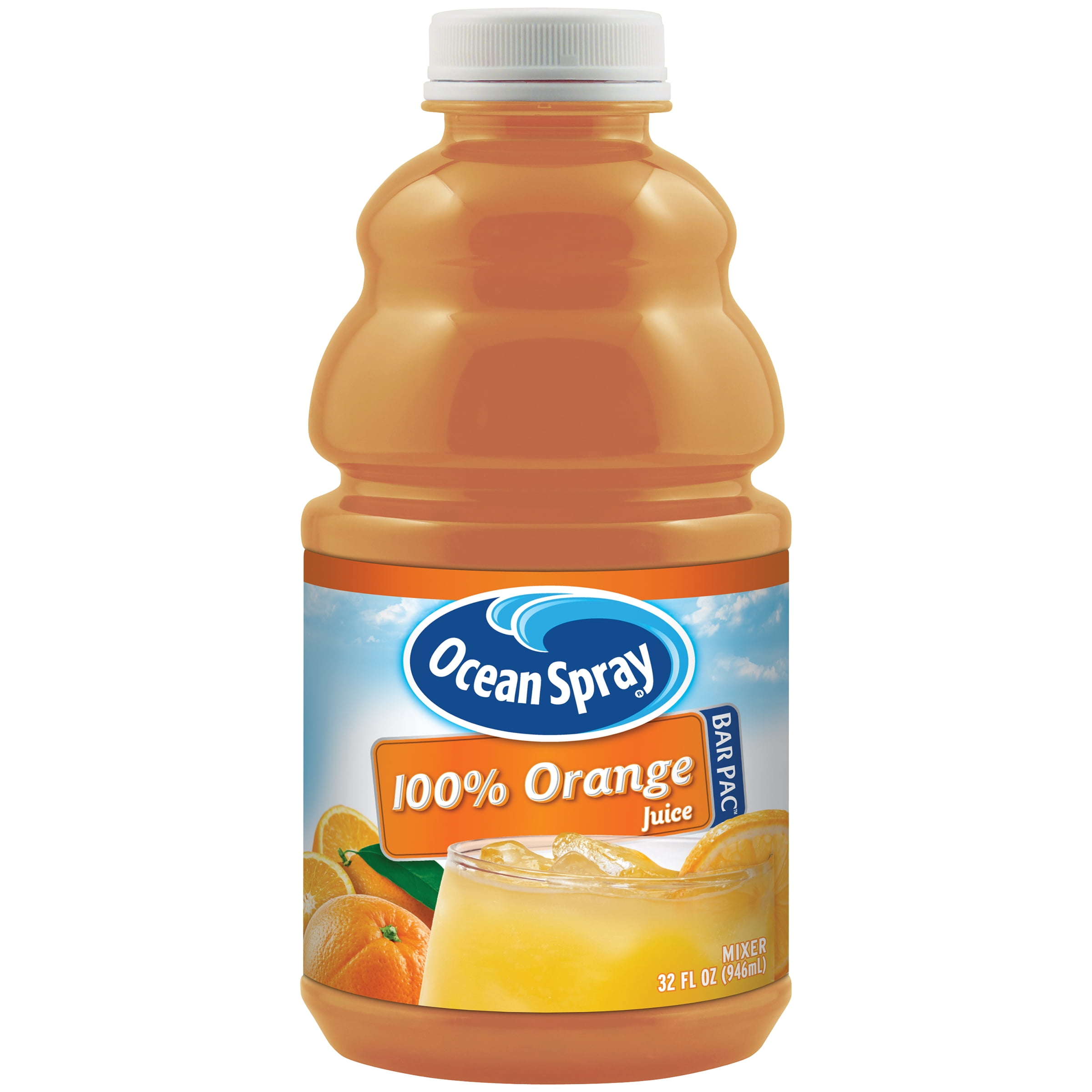 Ocean Spray 100 Orange Juice, 32 fl oz