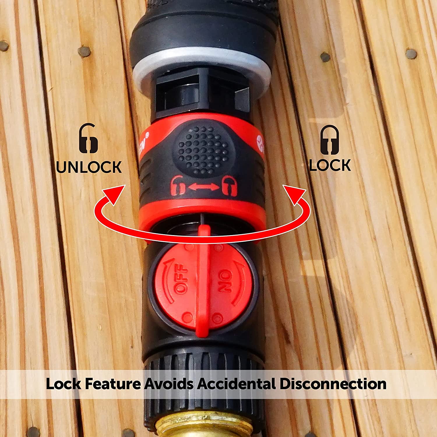 HRTGFD-93218 Premium Garden Hose Quick Connect Kit | 9-Piece / 3-Pair Snap & Lock Fittings and Adapters with Water Stop, Flow Control, Secure Twist-Lock Design