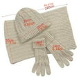 thumbnail image 6 of Charella Women's Woolen Hat Gloves and Scarf Set Winter Warm Thicken Set Gift for Women Girl, 6 of 6