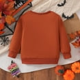 thumbnail image 4 of Gelikeya Toddler Halloween Shirts for Boys Girls 2T-6T Long Sleeve Tops Casual Loose Sweatshirt Fall Winter Sweater Clothes (Z05 Brown, 5-6 Years), 4 of 9
