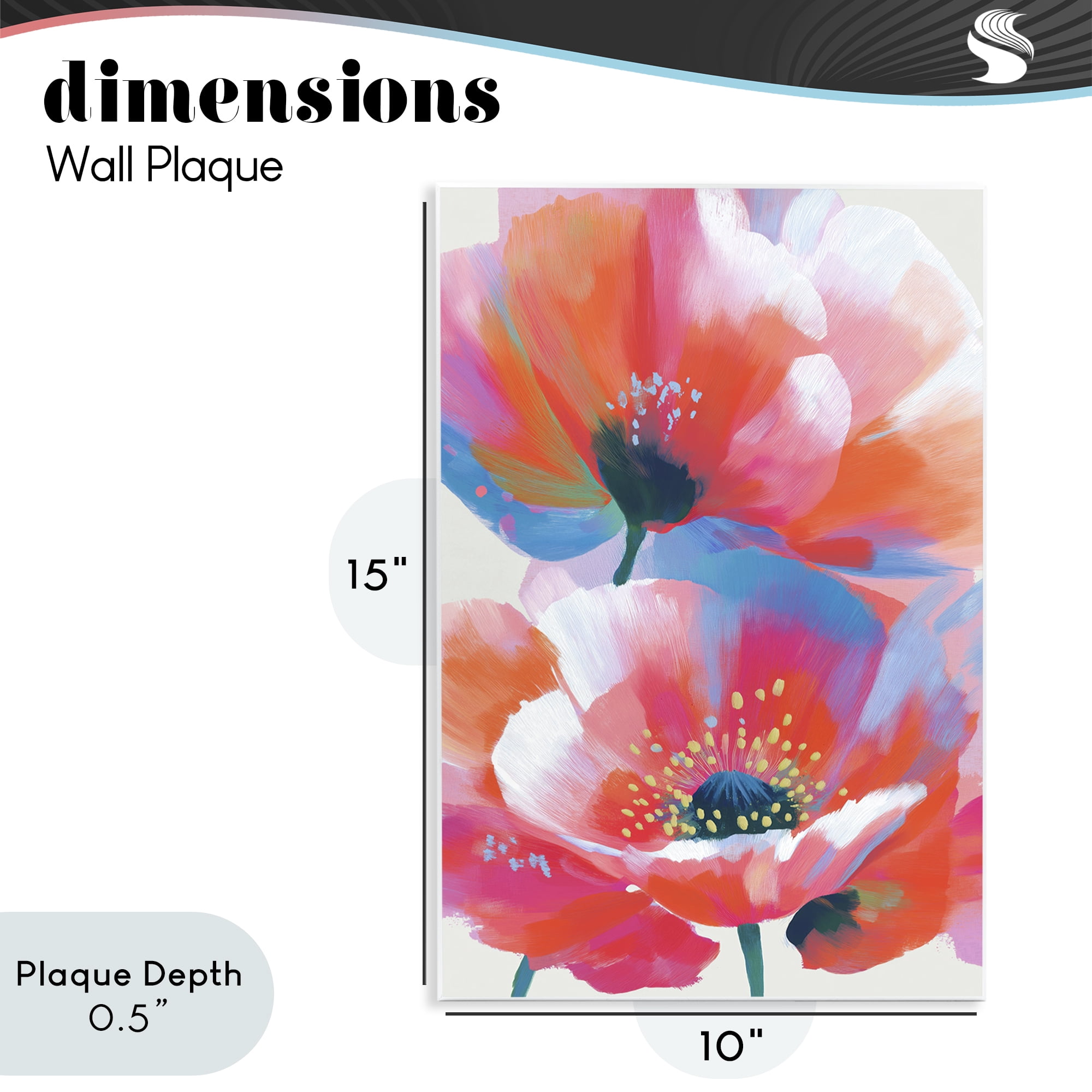 Stupell Industries Poppies in Soft Light Wall Plaque Art, design by Chromatic Storm Studio