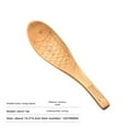 thumbnail image 1 of Elegant Retro Non-Stick Wooden Rice Spoon with Mirror Polished Finish, Playful Fish-Shaped Design for Home & Hotel Use, Custom Logo Carving - Natural Color Fish-Shaped Rice Server, 1 of 6