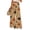 Earthy Yellow, variant on WTOBBY Women's Loose Casual Halloween Printed Wide Leg Pants, Elastic Waistband Drawstring with Pocket, Novelty Fall Seasonal Trousers,Beige L