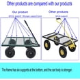 thumbnail image 5 of Garden Dump Cart - Large Capacity, Removable, Sturdy, Green, Outdoor Use, 5 of 7