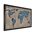 thumbnail image 2 of Designart 'Ancient World Map I' Rustic Framed Art Print, 2 of 4