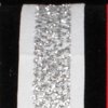 Silver and White Glitter Wired Craft Ribbon 0.5" x 60 Yards