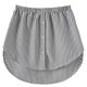 thumbnail image 1 of Falda de algodón con dobladillo desmontable para mujer, camisa falsa con cola, elástica, Irregular, a la moda, novedad de 2023, 1 of 4