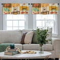 thumbnail image 4 of LALILO Kitchen Curtain Valance Thanksgiving And Autumn Rod Pocket Window Curtain 52"x 18" Set of 2, 4 of 5