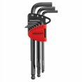 thumbnail image 2 of Teng Tools 9 Piece Metric Industrial Chrome Molybdenum Ball Point Hex Key/Allen Wrench Set - 1499MM, Silver, 2 of 3