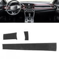 thumbnail image 4 of FLAMEEN Autocollant de Contrôle Central, Modification de l'Intérieur de la Voiture, 3pcs / Set Console Centrale Garnitures Véritables Couvertures de Tableau de Bord en Fibre de Carbone pour 2016-2019, 4 of 8