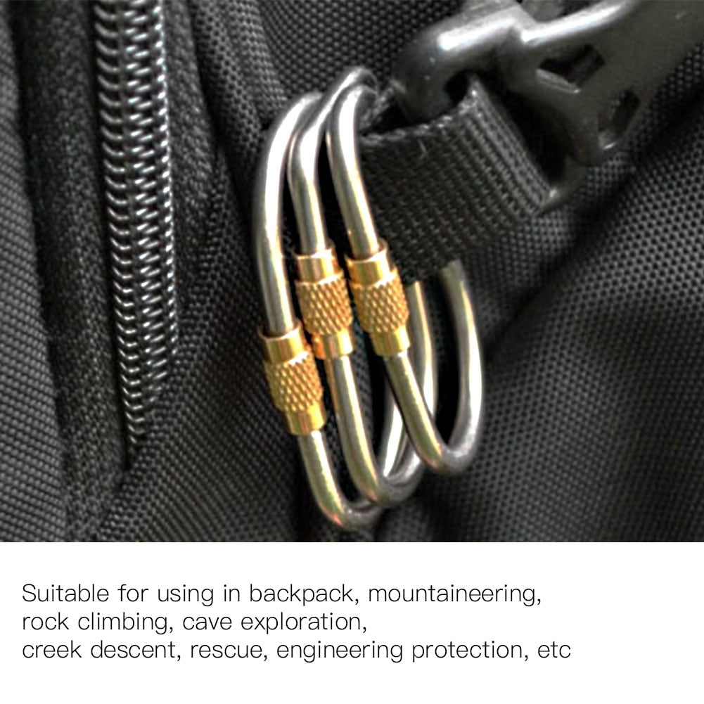 YLSHRF Carabiner, Climbing Carabiner Lock,3 Pcs Outdoor Camping