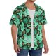 thumbnail image 2 of Fotbe Sea Turtle Camisa Estampada de Manga Corta para Hombre, Casual de Verano, Estilo Playero, Sin Arrugas-Small, 2 of 5