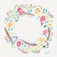 thumbnail image 3 of Dyer, Beverly 20x20 Black Modern Framed Museum Art Print Titled - Wildflower Wreath 1, 3 of 5