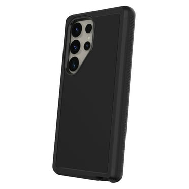 onn Rugged Phone Case with Holster for Samsung Galaxy S24 Ultra - Black