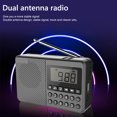 thumbnail image 4 of Lotpreco Multi-Function Radio FM/AM/SW Multi-Band Radio Portable Bluetooth Speaker MP3 Player can be Operated by Rechargeable Lithium Battery/3 AA Batteries Support TF Card/U Disk,Black, 4 of 5