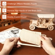 ROKR 3D Wooden Puzzle Vintage Car 1:15 Scale Exquisite Wood Craft Kit Gift for Adults Desk Toys Gift for Boys/Girls