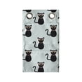 thumbnail image 1 of Cat Hanging Pocket Organizer, Repetitive Funny Dark Colored Bride Kitten Wedding Concept, Printed Polyester Storage Bag with Pockets, 9" x 27", Pale Blue Charcoal Grey, 1 of 2