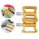 thumbnail image 2 of Pedales de plataforma para bicicleta, pedales planos de aleación de aluminio ligeros y duraderos antideslizantes, dorado, 2 of 9