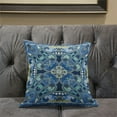 thumbnail image 4 of Amrita Sen Designs CAPL1067BrCDS-BL-20x20 20 x 20 in. Paisley Mural Broadcloth Indoor & Outdoor Blown & Closed Pillow - Blue & Light Green, 4 of 6