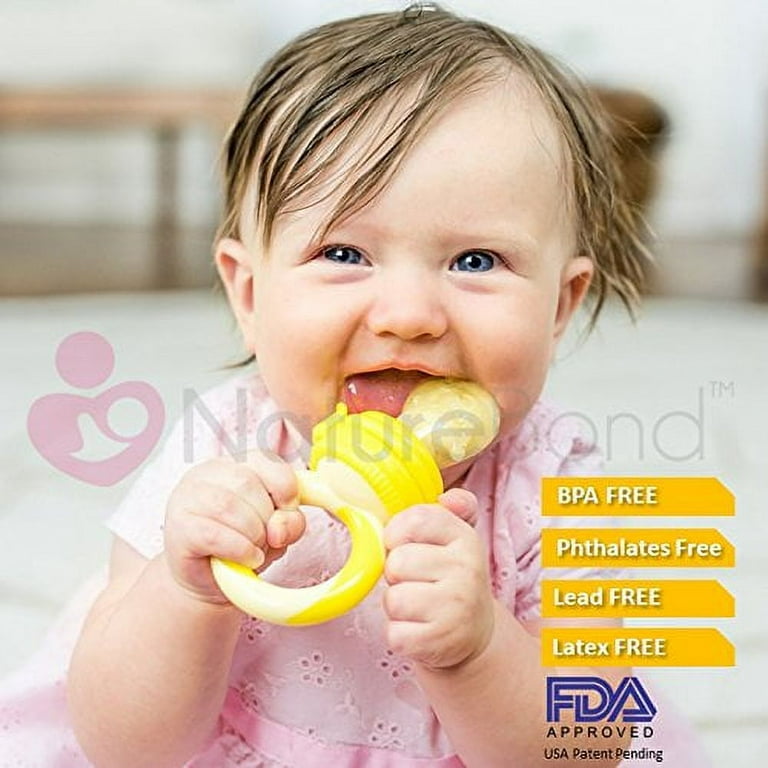 NatureBond Baby Food Feeder/Fruit Feeder Pacifier Nibbler (2 Pack) - Infant