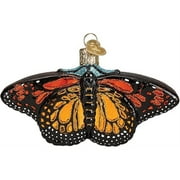 Old World Christmas Monarch Butterfly Bug Glass Tree Ornament 12475