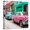 Canvas, variant on Art.com Cuba Fuerte Collection SQ - Old Cars Chevrolet Pink and Blue Stretched Canvas Print Wall Art by Philippe Hugonnard, 24" x 24"