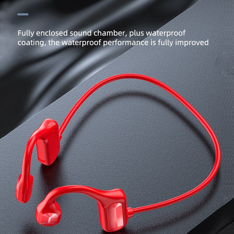NEW Wireless Headphones Bluetooth 5.0 Bone Conducting Earphones Painless Not In The Ear Outdoor Sports Earbuds Stereo Waterproof