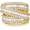 B-Gold Plated, variant on Eternity Ring Wedding Bands,18K Gold Plated 3 Rows Emerald Cut Lab Diamond Band Rings for Women Men