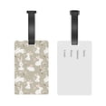 thumbnail image 5 of Sikiie Rabbit And Flower Luggage Tags Privacy Cover ID Label Suitcase Tags Identifiers For School Bags,Suitcases, 5 of 7