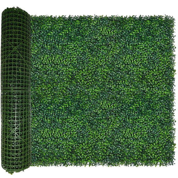 Artificial Ivy Privacy Fence Wall Screen,40X120 in(33.5 sqft) UV-Anti Faux Boxwood Roll Panels Greenery Backdrop Ivy Vine Leaf Hedges Fence Panels for Indoor Outdoor Green Wall Decor