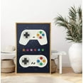 thumbnail image 3 of IDEA4WALL Framed Canvas Art Wall Decor Classic Video Game Handheld Controllers with Pacman Icons Pop Culture Media Digital Art Pop Art Comic for Dorm Home Office - 24"x36", 3 of 4