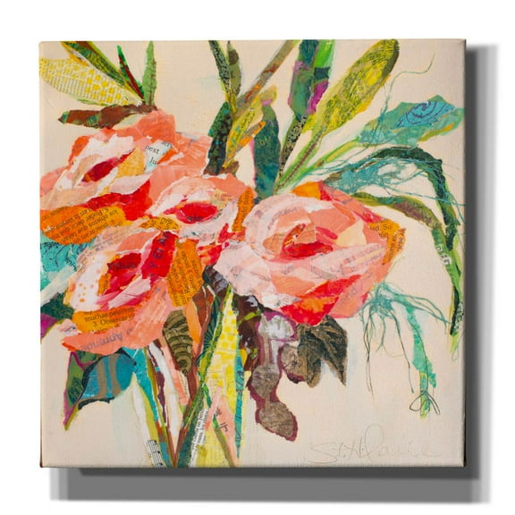 Epic Graffiti 'Tropical Vallarta' by St. Hilaire Elizabeth, Canvas Wall Art, 26"x26"