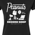 thumbnail image 3 of Peanuts - Record Shop - Juniors Fitted Graphic T-Shirt, 3 of 6