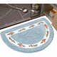 thumbnail image 5 of CHAO Alfombra de baño de flores, 40 × 60 cm, alfombra tradicional con flores de rosas, alfombra antideslizante para puerta, alfombra de cocina, alfombra de baño suave, alfombra floral rosa para sala d, 5 of 5