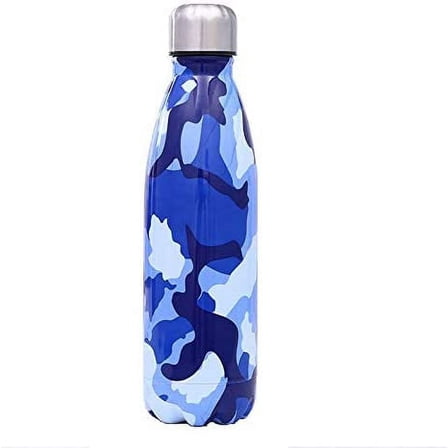 Camo Water Bottle ， Outdoor Sports Vacuum Stainless Steel Insulation Multi-color Leak-proof camouflage Canteens Flasks 500ml