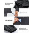 thumbnail image 4 of NORTHYARD Men's Rain Jacket with Hood lightweight Waterproof Raincoat Hiking Outdoor Camping Windbreaker With Zipper Pockets Black L, 4 of 7