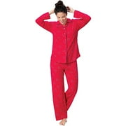 Addison Meadow Smooth Knit Womens Boyfriend Pajamas Set, 2-Piece Loungewear PJs