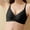 B_ Black, variant on SMihono Breathable Bras for Women No Underwire Push Up Adjustable Strap Wireless Bra Soft Comfortable Lifting Bras Ruched Coffee XL