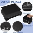 thumbnail image 3 of LLMRR One Step Stool 2 PCS, Indoor/Outdoor Mobility Step Stool, Portable Stair Assist, Anti-Slip Safety Step Platform for Bathroom, Kitchen and Bedroom, 550lbs Capacity, Black & Black, 3 of 7
