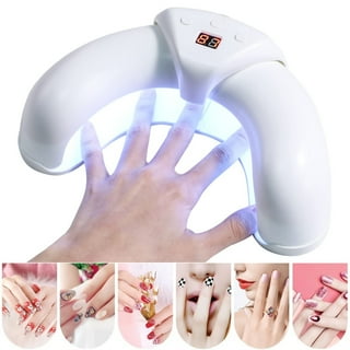 MEKK Mini UV Light for Gel Nails UV Light for Nails Innovative One Finger  UV LED Nail Lamp 16W UV Nail Lamp Portable LED Nail Lamp Professional Nail