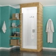 thumbnail image 3 of ANZZI Frameless Glass Shower Door Lancer Series, Semi-Hinged 72 in. H x 23.4 in. W Brushed Nickel, 3 of 11