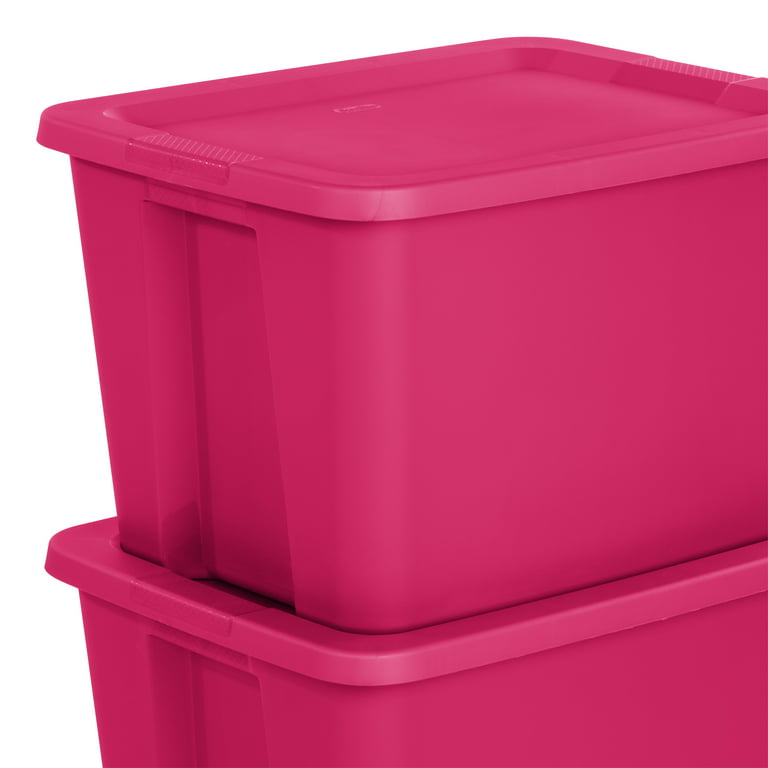 Sterilite 18 Gal Stackable Storage Box Container w/Handles, Blue Summer (8  Pack), 1 Piece - Gerbes Super Markets
