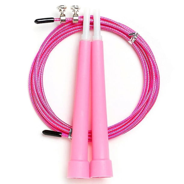 Cuerda de saltar de velocidad, cuerda de saltar deportiva, cuerda de acero ajustable con rodamientos de bolas profesionales y mango agradable para la piel - Fitness, boxeo, entrenamiento, Lo
